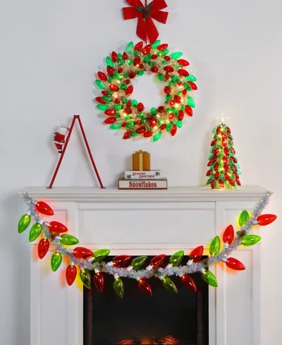 Mr. Christmas Retro C9 Bulb Garland In Multi