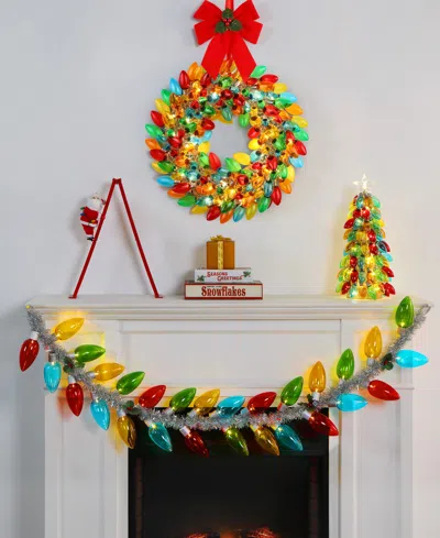 Mr. Christmas Retro C9 Bulb Garland In Multi