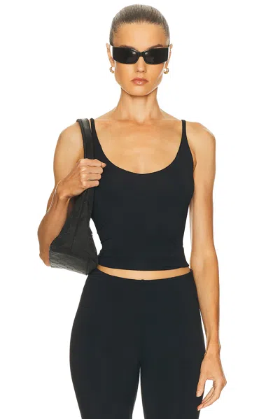 Skims Smooth Lounge Skimpy Strap Cami Top In Black