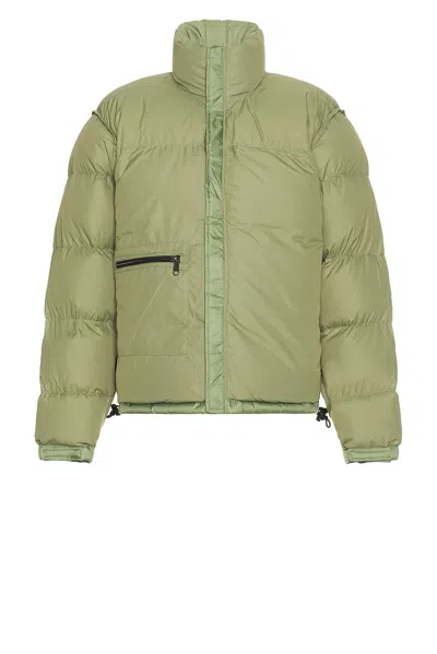 The North Face Retro Nuptse 1996 Bark Mist Down Jacket In Green
