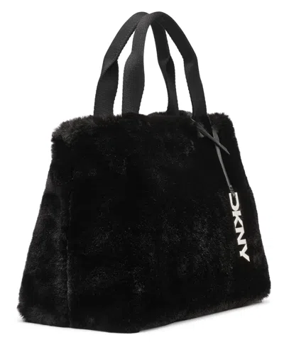 Dkny Roni Medium Snap Closure Satchel Bag In Black