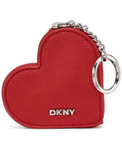 Dkny Boxed Charms And Heart-shaped Wallet In Red