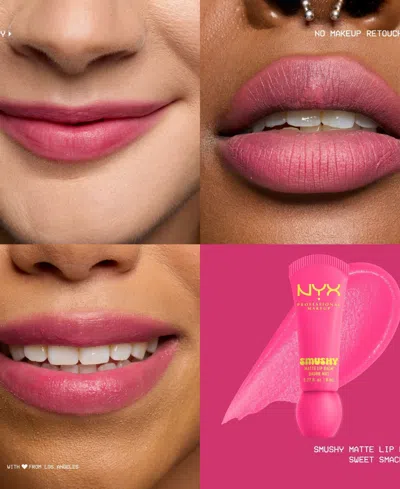 Nyx Professional Makeup Smushy, Matte Lip Balm, Soft Diffused Colour, Matte Finish - Sweet Smack In Multi