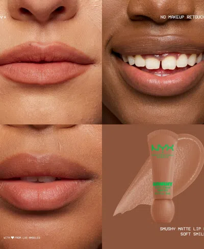 Nyx Professional Makeup Smushy, Matte Lip Balm, Soft Diffused Colour, Matte Finish - Soft Smile In Multi