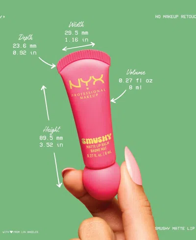 Nyx Professional Makeup Smushy Matte Lip Balm - Soft Sorbet In Red