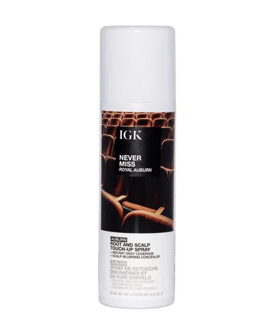 Igk Hair Never Miss Root & Scalp Touch Up Spray - Blackout 2 Oz. In Brown