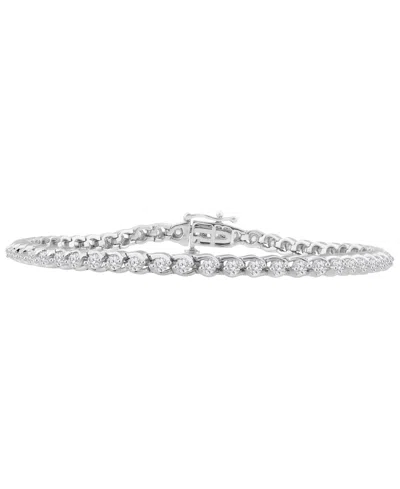 Macy's Diamond Bracelet (2 Ct. T.w.) In 14k White Gold In Metallic