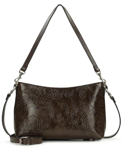 Patricia Nash Betta Medium Leather Crossbody, Created For Macy's In Brown