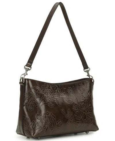 Patricia Nash Betta Medium Leather Crossbody, Created For Macy's In Brown