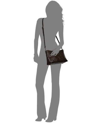 Patricia Nash Betta Medium Leather Crossbody, Created For Macy's In Brown