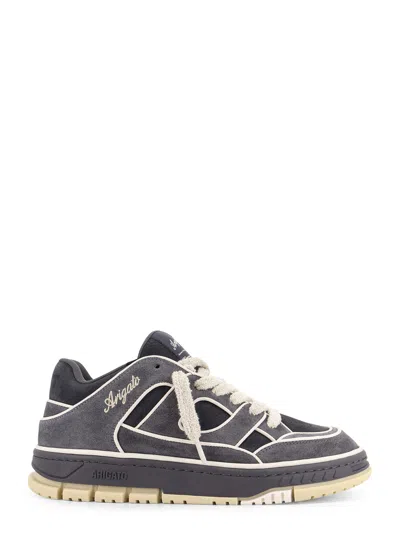 Axel Arigato Low-top Nubuck Sneakers With Contrasting Stitching In Gray