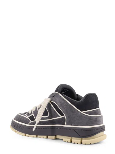 Axel Arigato Low-top Nubuck Sneakers With Contrasting Stitching In Gray
