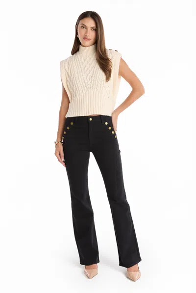 The Noli Shop Allegra Bootcut Jean In Black