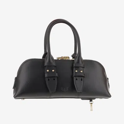 Pinko Small Hand Bag Escape Bag Baguette In Leather In Black