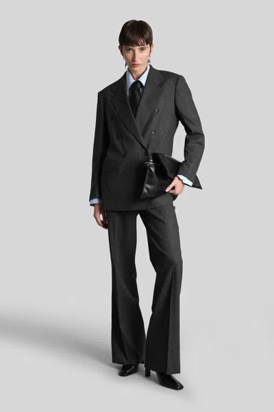 Tagliatore J-loreley19b Blazer In Grey Viscose In Black