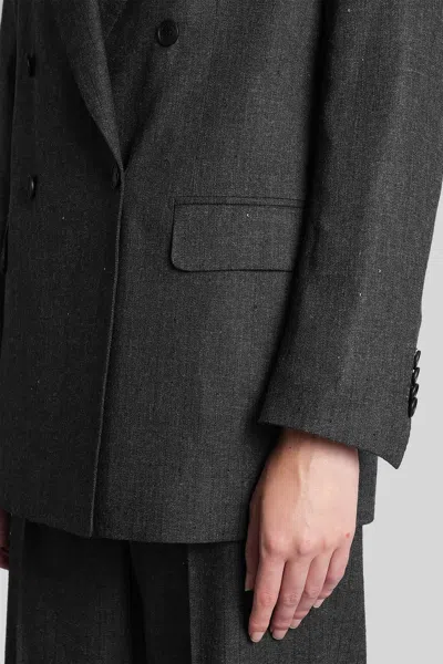Tagliatore J-loreley19b Blazer In Grey Viscose In Black