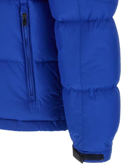 Polo Ralph Lauren Blue Polyester Down Jacket In Blue