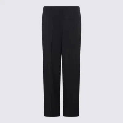 Fendi Black Wool Pants In Black