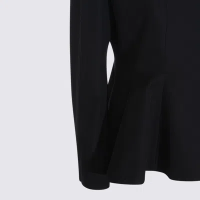 Fendi Fitted Peplum Jacket Tailored Design In Black