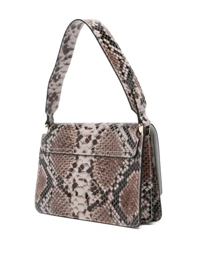 Marc Ellis Python Print Shoulder Bag In Animal Print
