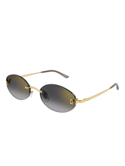Cartier Eres Blue Dialogue Polyamide Bikini Bottom In Gold