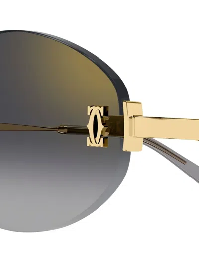 Cartier Eres Blue Dialogue Polyamide Bikini Bottom In Gold