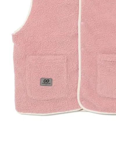 Chocoolate Weste Mit Logo-patch In Brown