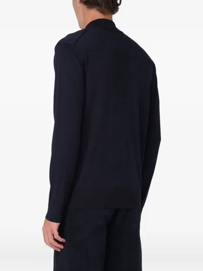 Paolo Pecora Round-neck Sweater In Blue