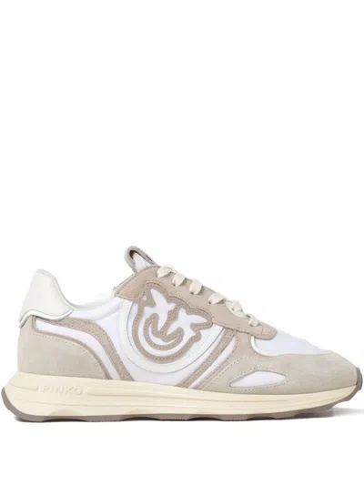 Pinko Colourblock Sneakers In Neutrals