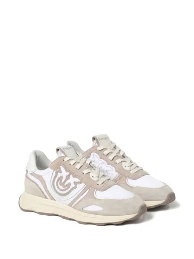 Pinko Colourblock Sneakers In Neutrals