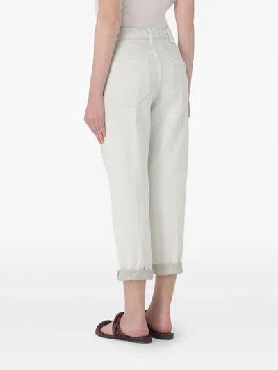 Dondup Koons Distressed Jeans In Gray