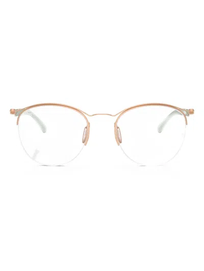 Ray Ban Brille Mit Rundem Gestell In Gold