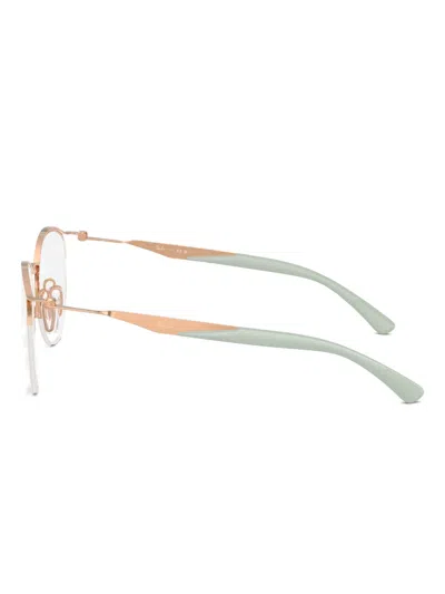 Ray Ban Brille Mit Rundem Gestell In Gold