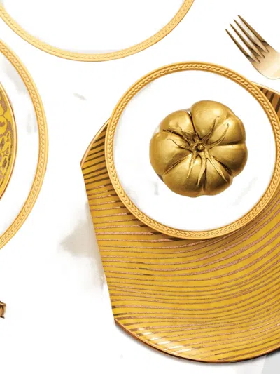 L'objet Fortuny Delphi Dinner Plate (26cm) In Gold