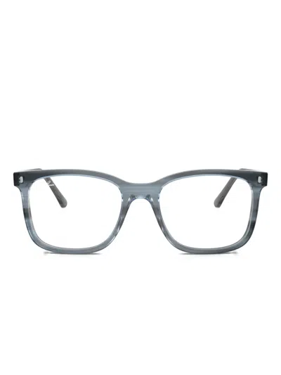 Ray Ban Square-frame Glasses In Blue