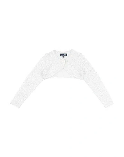 Harmont & Blaine Toddler Girl Wrap Cardigans White Size 6 Polyester In White