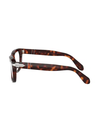 Persol Brille Mit Eckigem Gestell In Brown