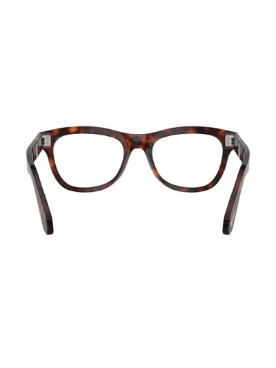 Persol Brille Mit Eckigem Gestell In Brown