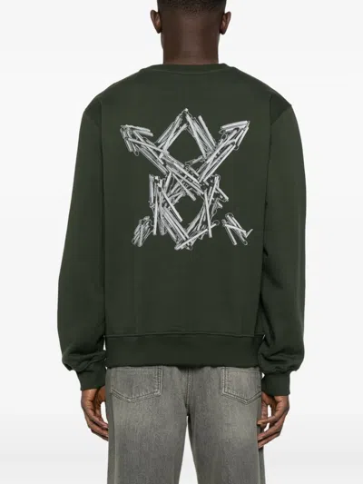 Daily Paper Sweatshirt Mit Logo-print In Green