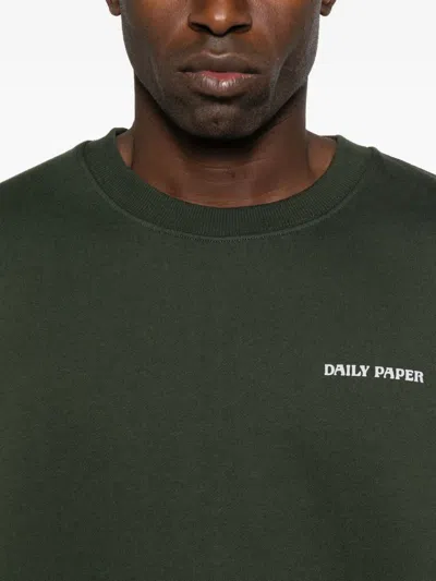 Daily Paper Sweatshirt Mit Logo-print In Green