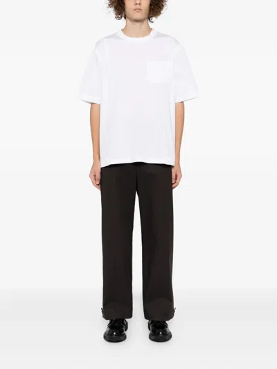 Sacai Cotton T-shirt In White