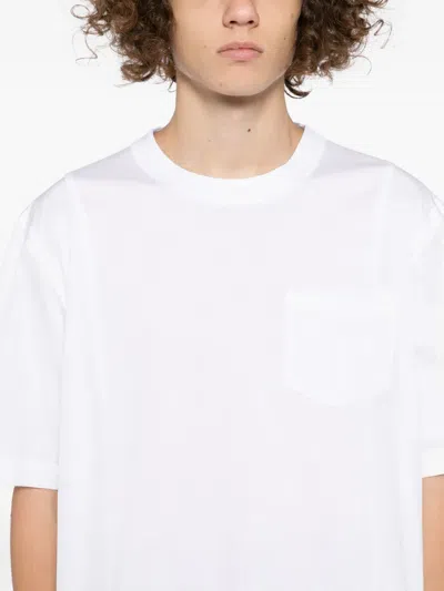 Sacai Cotton T-shirt In White