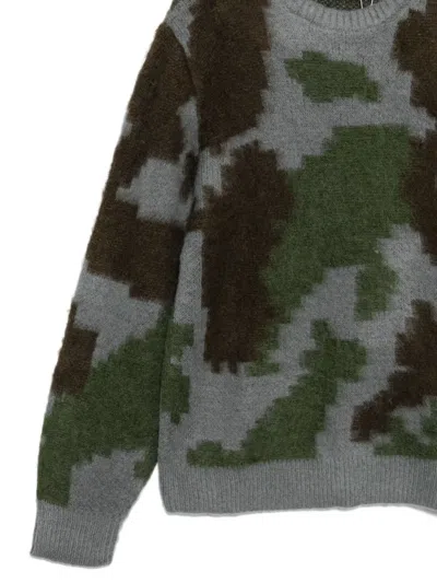 Gramicci Camouflage-pattern Sweater In Gray