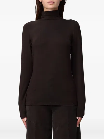 Dondup Turtleneck Top In Brown