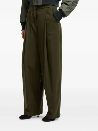 Emporio Armani Plissierte Hose In Green