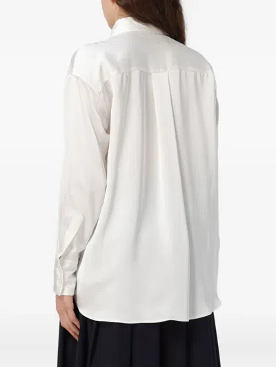 Fabiana Filippi Buttoned Long-sleeves Shirt In White