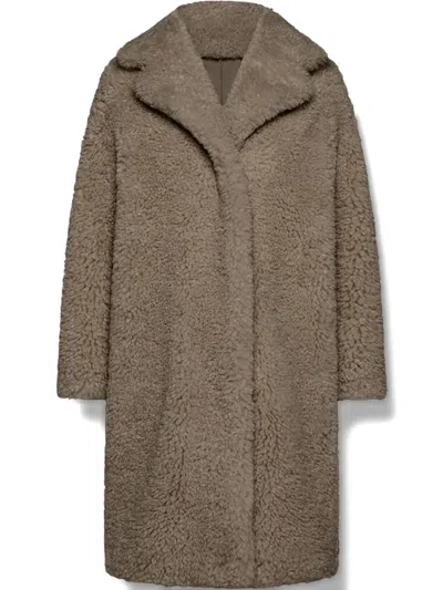 Rrd Faux-fur Coat In Brown