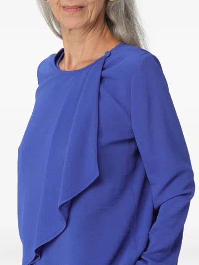 Giorgio Armani Ruffled Top In Blue
