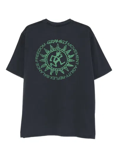 Gramicci Graphic-print T-shirt In Black