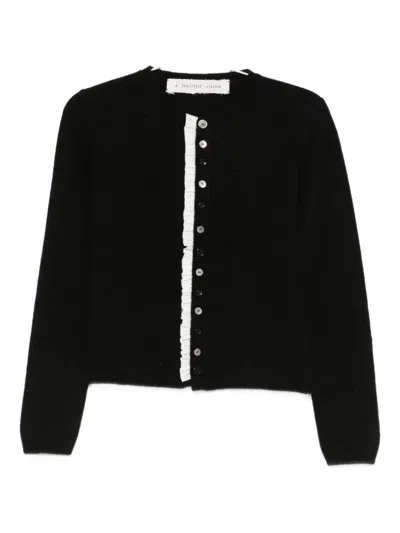 A Tentative Atelier Button-up Cardigan In Black